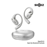 SHOKZ - OPENFIT 2+ Open Ear Bluetooth Earbuds - Grey